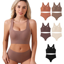 Charger l&#39;image dans la galerie, 「Invisible Lift」Seamless Sports Bra Set ✨ Full Coverage Racerback
