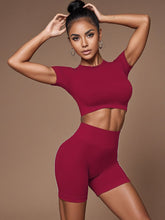 Charger l&#39;image dans la galerie, 「Euro Train」Seamless Leggings Set ✨ High-Waist Yoga Outfit
