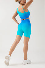 Charger l&#39;image dans la galerie, 「Tie-Dye Flow」Seamless Yoga Set ✨ Gradient Sports Bra &amp; High-Waist Leggings
