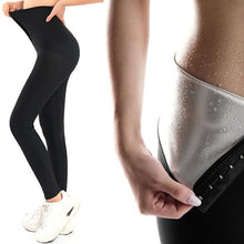 Charger l&#39;image dans la galerie, Pantalon de perte de poids Pantalon de sauna, pantalon de survêtement, leggings amincissants, pantalon de sauna amincissant en néoprène pour femmes
