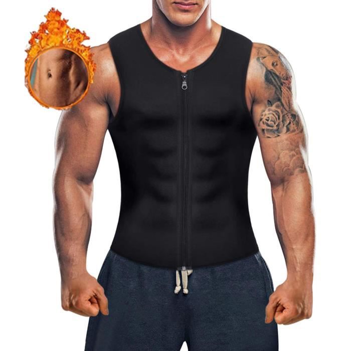 Demeuble- Men's Sweat Tank Neoprene Vest Slimming Sauna Slimming Sheath Fat Burners