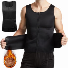 Cargar imagen en el visor de la galería, Demeuble- Men&#39;s Sauna Neoprene Sweat Vest for Slimming Weight Loss Sweat Belt Fitenes Sports Tank Top
