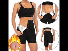 Cargar y reproducir el video en el visor de la galería, Weight Loss Pants Sauna Pants, Sweat Pants, Slimming Leggings, Women Sweating Slimming Neoprene Sauna Pants
