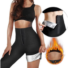 Cargar imagen en el visor de la galería, Weight Loss Pants Sauna Pants, Sweat Pants, Slimming Leggings, Women Sweating Slimming Neoprene Sauna Pants
