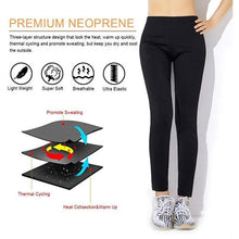 Charger l&#39;image dans la galerie, Pantalons de survêtement, leggings de sport pour femmes, sous-vêtements chauffants en néoprène - Forte compression thermique et transpiration pour
