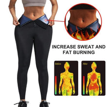 Carica l&#39;immagine nel visualizzatore di Gallery, Sweat Pants, Slimming Leggings Anti Cellulite Strong Thermal Compression, Adjustable Waist, Slimming Leggings, Perspiration for
